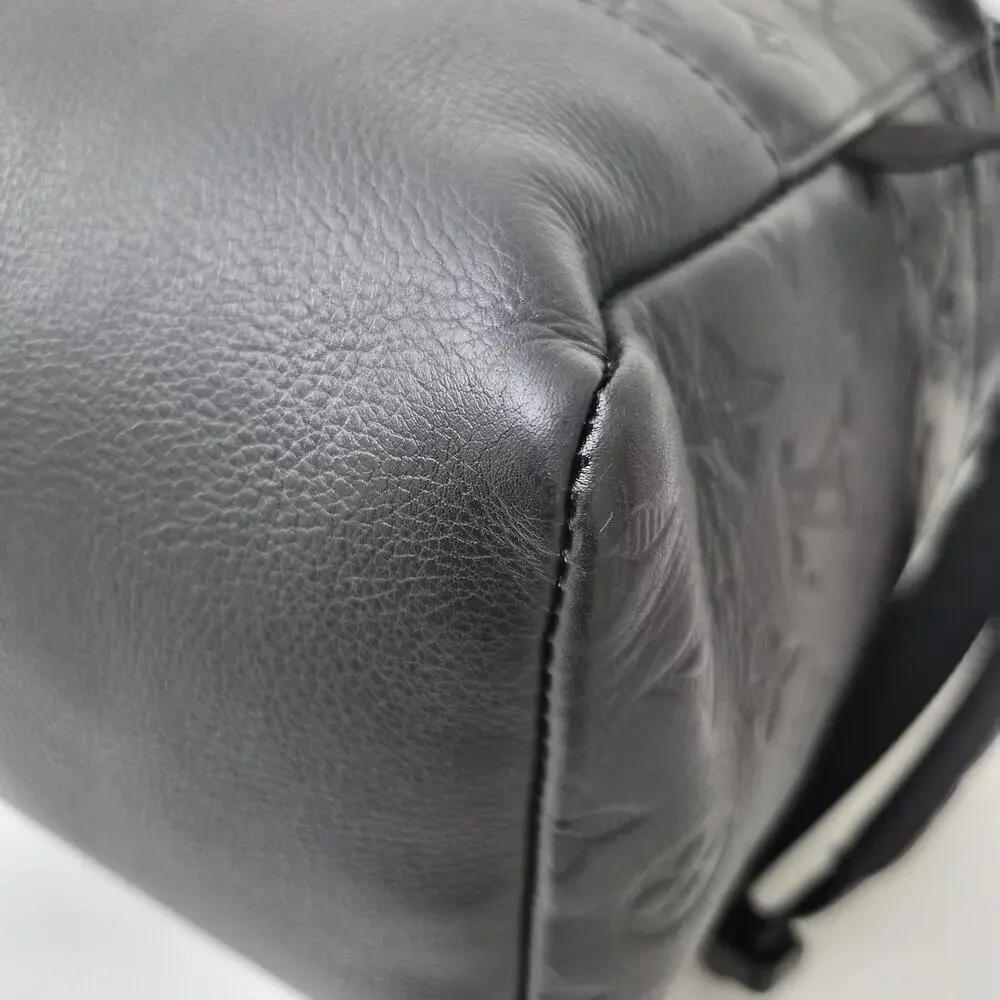 Louis Vuitton Calfskin Monogram Shadow Getaway Backpack Black